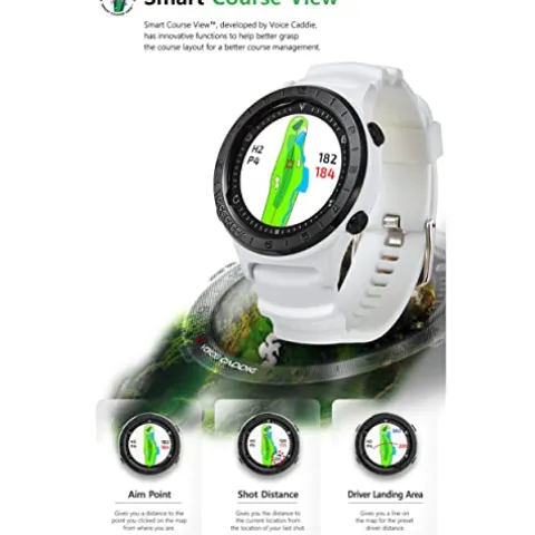 PlayBetter Voice Caddie Golf A2 Hybrid GPS Watch White