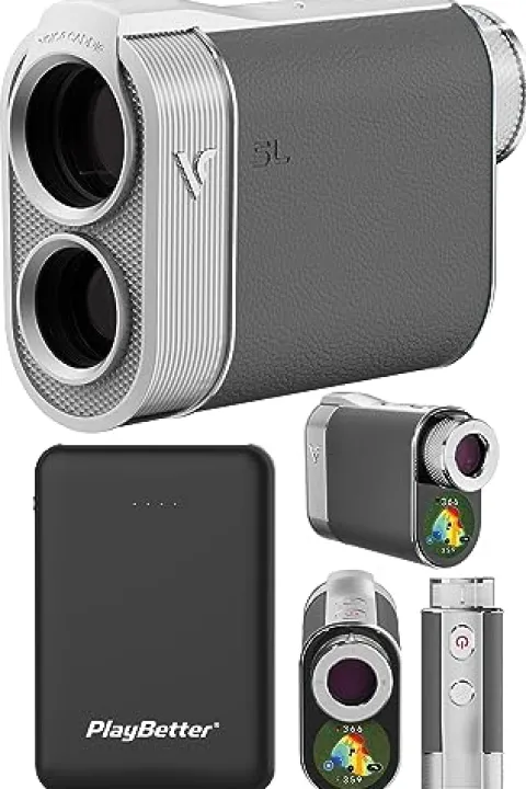 PlayBetter Voice Caddie SL3 Active Hybrid GPS Golf Rangefinder +Charger Bundle
