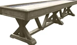Playcraft Brazos River 16′ Pro-Style Shuffleboard Table Weathered Gray