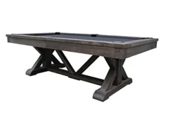 Playcraft Brazos River 8′ Slate Pool Table Weathered Black Brown