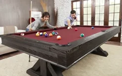 Playcraft Brazos River 8′ Slate Pool Table Weathered Black Brown