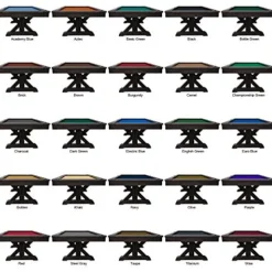 Playcraft Brazos River 8′ Slate Pool Table Weathered Black Brown