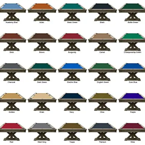 Playcraft Brazos River 8′ Slate Pool Table Weathered Gray