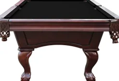 Playcraft Charles River 8′ Espresso Slate Pool Table with Leather Drop Pockets