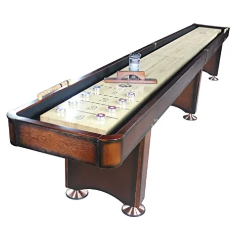 Playcraft Georgetown Cherry 14′ 2 Piece Construction Shuffleboard Table