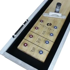 Playcraft Montauk 12′ Shuffleboard Table Whitewash