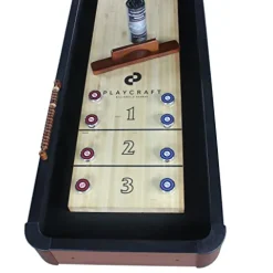 Playcraft Woodbridge 12′ Shuffleboard Table Cherry