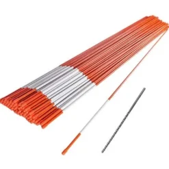 Polar Snow Products Snow Stakes Driveway Markers 1/4″ Diameter 48″ Length Orange