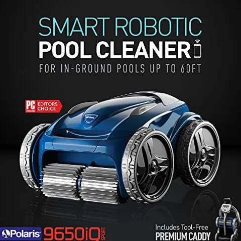 Polaris 9650iQ Sport Robotic Cleaner InGround Pools 60ft Multicolor