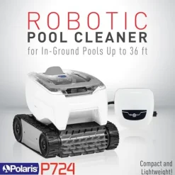 Polaris P724 Robotic Pool Cleaner White