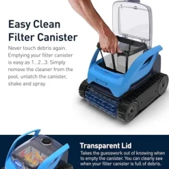 Polaris Pixel Compact Cordless Robotic Pool Cleaner Blue