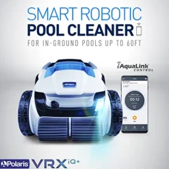 Polaris VRX iQ+ Smart Robotic Pool Cleaner with iAquaLink Control White