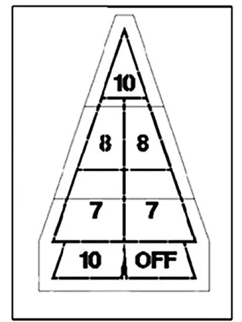 PolyTough NEWSTRIPE 10001729 Playground Stencil Shuffle Board 1/8
