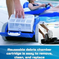 POOL BLASTER CX-300 Cordless Robotic Pool Cleaner Blue