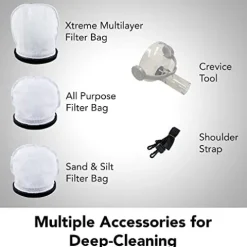 POOL BLASTER Pro 1500 Commercial Pool Vacuum Gray