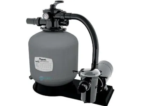 PoolZoom CaliFun Soft Sided Frame Pool Package with Pump and Filter Set, 10′ x 18′ Rectangle Gray