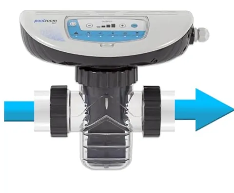 PoolZoom Salt Water Pool Chlorinator System, Electronic Generator for Inground Pools, Titanium Cell