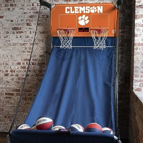 Pop-A-Shot Home Dual Shot with Clemson Tigers NCAA Graphics Orange