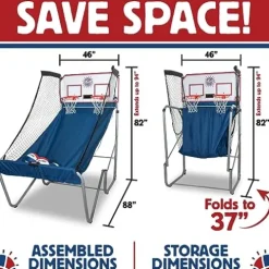 Pop-A-Shot Home Dual Shot with Purdue Boilermakers NCAA Graphics Black