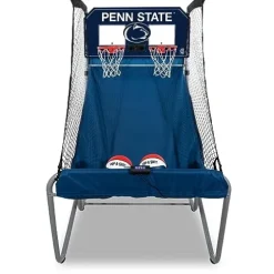 Pop-A-Shot Home Dual Shot with Penn State Nittany Lions NCAA Graphics Sensor Scoring 16 Game Modes 7 Balls Foldable Storage Orange