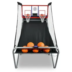 Pop-A-Shot Indoor/Outdoor Dual Shot Arcade Basketball Game Black