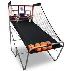Pop-A-Shot Indoor/Outdoor Dual Shot Arcade Basketball Game Black