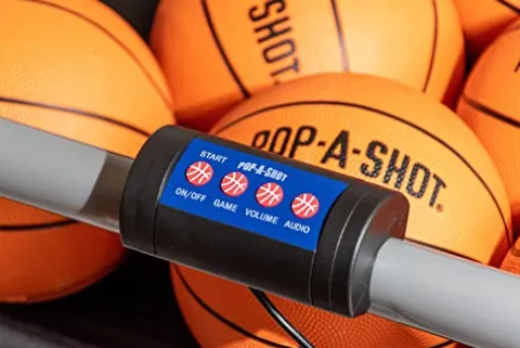 Pop-A-Shot Indoor/Outdoor Dual Shot Arcade Basketball Game Black