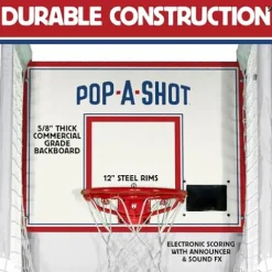 Pop-A-Shot Pro Single Shot Basketball Arcade White