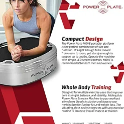 Power Plate Move Vibrating Exercise Platform Red