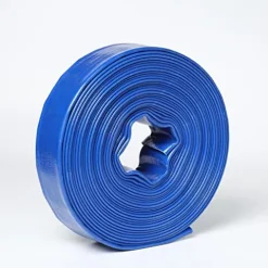 POWER PRODUCTS 6″ x 300′ Agricultural PVC Lay Flat Discharge Pump Hose Threaded Camlock Blue
