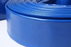 POWER PRODUCTS 6″ x 300′ Agricultural PVC Lay Flat Discharge Pump Hose Threaded Camlock Blue