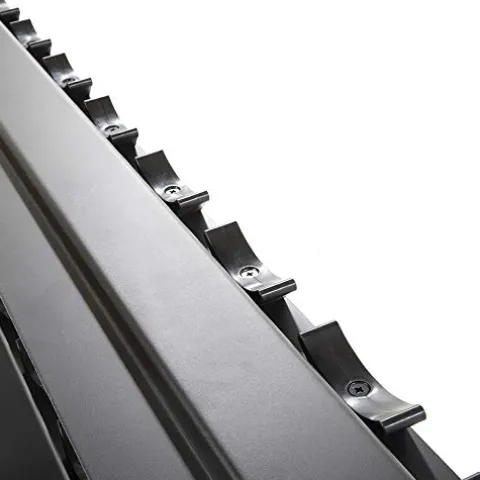 Power Systems Denali ProStyle Dumbbell Rack with Built-in Saddles – Reinforced Steel – Black Powder Coated