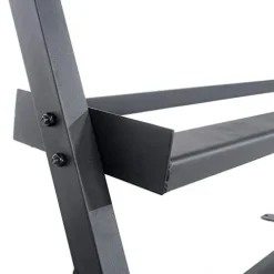 Power Systems Granite Series Horizontal Dumbbell Rack Storage Solution Gray