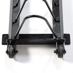 Power Systems Horizontal Plate Rack with Handle and Wheels Black