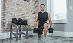 POWERBLOCK EXP Adjustable Dumbbells Black/Red