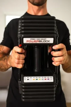 POWERBLOCK Pro 100 EXP Adjustable Dumbbell Black