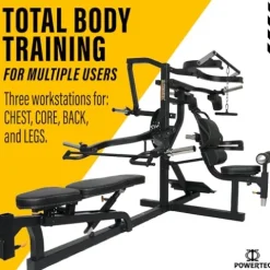 Powertec Fitness Multiystem® Workout Bench Black