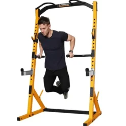 Powertec Fitness Workbench Half Rack Yellow
