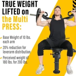 Powertec Fitness Workbench Multi Press Adjustable Gym Equipment – Multipress