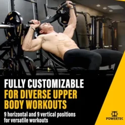 Powertec Fitness Workbench Multi Press Adjustable Gym Equipment – Multipress