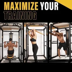 Powertec Workbench Power Rack Black 1000 lbs Max Load