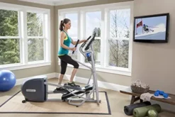 Precor EFX 222 Energy Series Elliptical Crosstrainer Silver