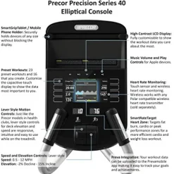 Precor EFX 245 Energy Series Elliptical Crosstrainer Silver