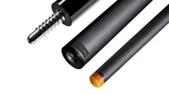 PREDATOR Revo Radial Carbon Fiber Shaft – 12.4mm Low Rise Taper, Soft Case & Wipes Black