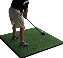 PREMIUM PRO TURF Commercial Pro 5′ x 5′ Golf Hitting Stance Mat – 5/8″ Closed Foam Backing