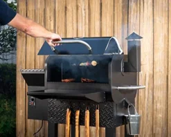 Prime Pellet Grills KC King Electric Pellet Smoker Grill with Digital Temperature Control Black