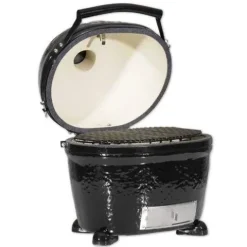 Primo Ceramic Charcoal Smoker Grill Oval Junior Black