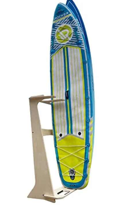 Pro Board Racks Pacifica XL Freestanding Floor Display Rack for Paddle Boards Birch