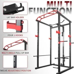 PRODC Power Cage Squat Rack 1000-Pound Capacity Olympic Gym Equipment