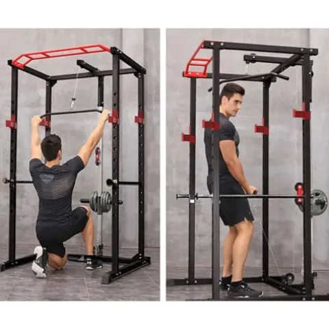PRODC Power Cage Squat Rack 1000-Pound Capacity Olympic Gym Equipment